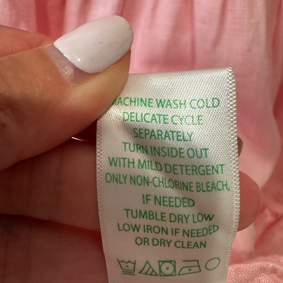 Lilly Pulitzer Jocelyn Short Sleeve Tiered Linen Mini Dress Sz. XS - Picture 13 of 13